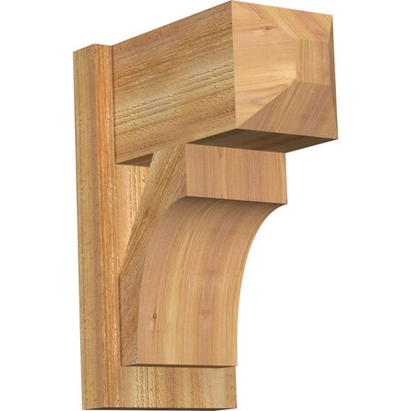Ekena Millwork Westlake Craftsman Rough Sawn Outlooker, Western Red Cedar, 8"W x 14"D x 18"H OUT08X14X18WTL04RWR